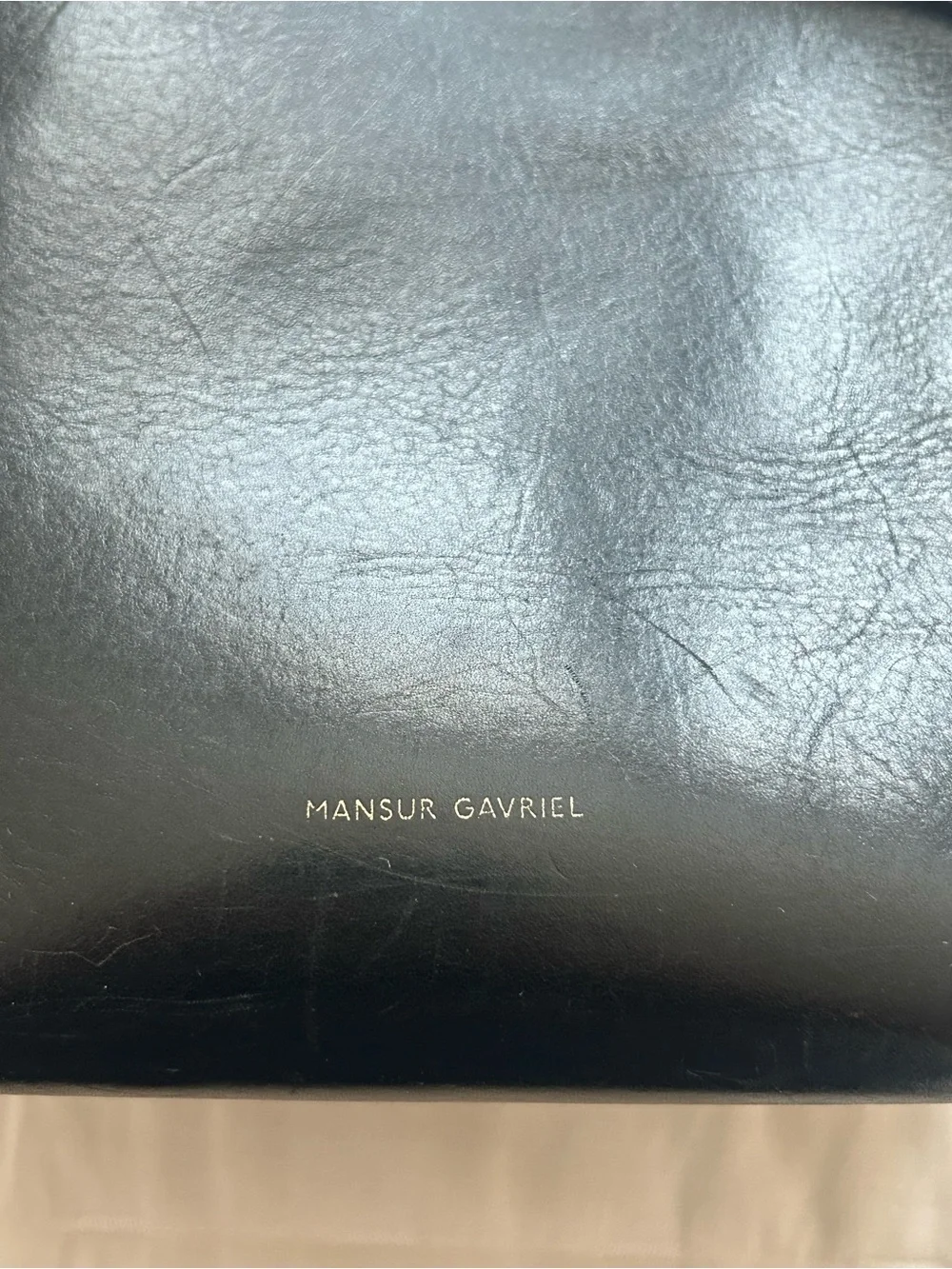 Mansur Gavriel Black Medium Bucket Bag
